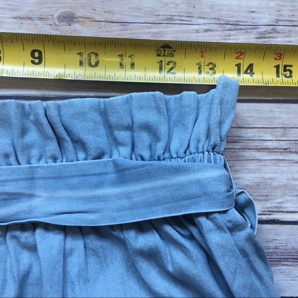 Express • High Waisted Light Blue Shorts - Picture 5 of 5